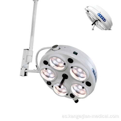 Lámpara de operación de equipo de equipos médicos Five bulbos en la cabeza LED sin sombras Luces quirúrgicas sin sombras